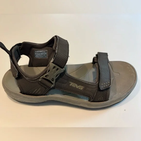 TEVA  Brown size 11 Men's Sandals- Velcro & side clip closure - GUC - Picture 11 of 11